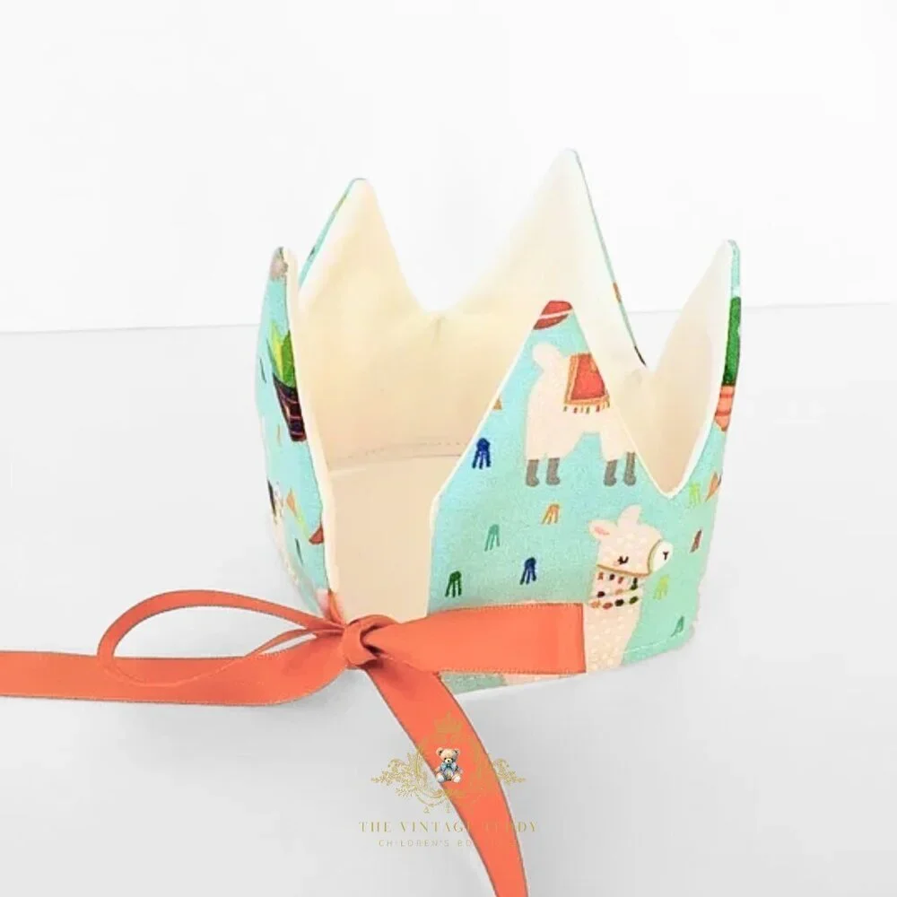 NWT Pretty Girls Handmade Happy Birthday Crown Adorable & Fun No Lama Drama Baby